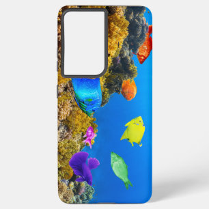 Funda Para Samsung Galaxy S21 Ultra El orgullo de los peces de SlipperyJoe es púrpura