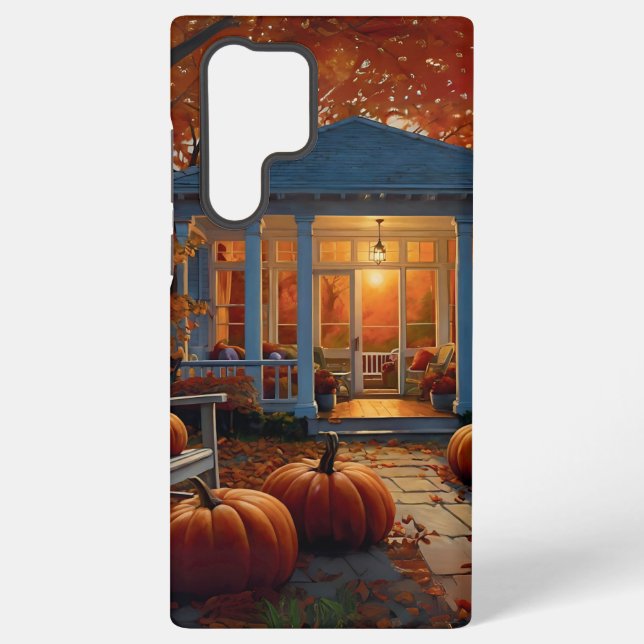 Funda Para Samsung Galaxy El patio trasero de otoño (Reverso )