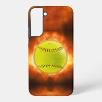 El softball de SlipperyJoe en el fuego fuego fuego