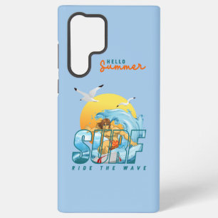 Funda Para Samsung Galaxy S22 Ultra El surfista cabalga la ola (M)