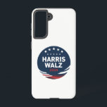 Funda Para Samsung Galaxy S21 Elección de botón retro para demócratas Harris Wal<br><div class="desc">Elección botón retro para demócratas Harris Waltz 2024</div>