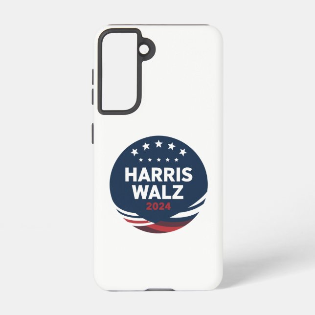 Funda Para Samsung Galaxy Elección de botón retro para demócratas Harris Wal (Reverso )