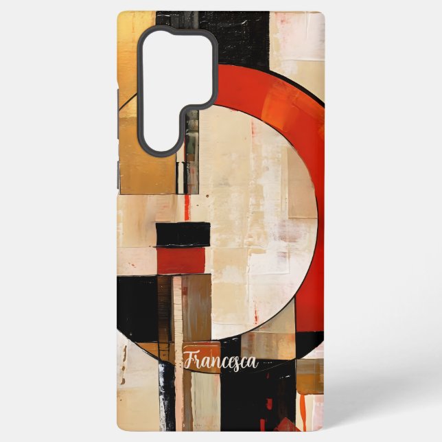 Funda Para Samsung Galaxy Elegancia celestial: exploración abstracta en Beig (Reverso )