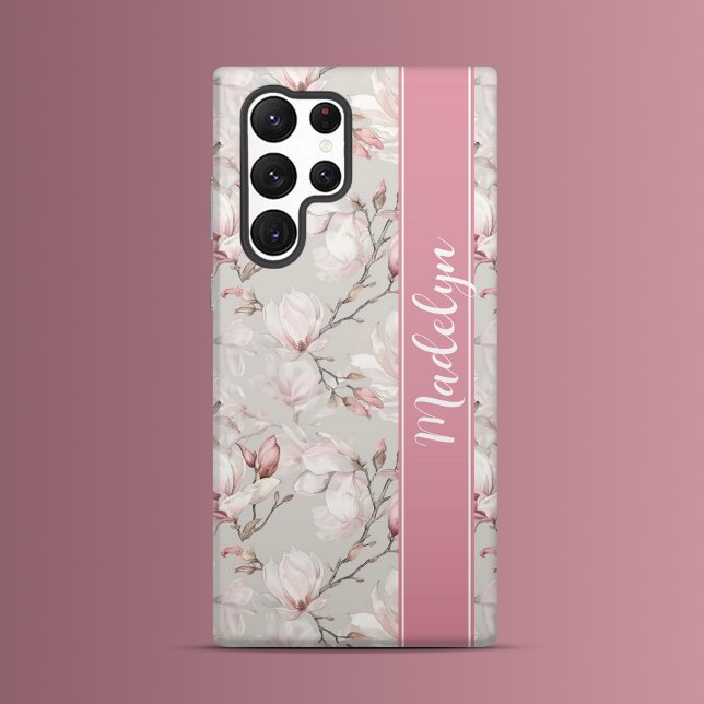 Funda Para Samsung Galaxy Elegancia de Magnolia Rosa (Subido por el creador)