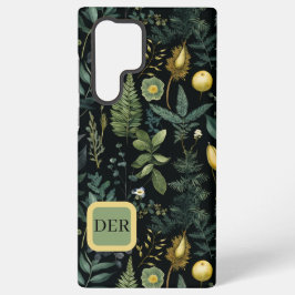 Funda Para Samsung Galaxy S22 Ultra Elegant Dark Floral  – Personalized Botanical