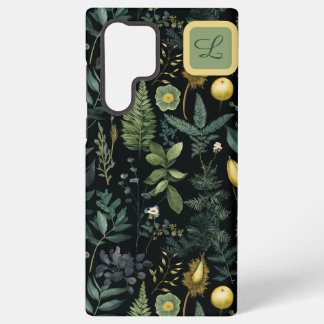 Funda Para Samsung Galaxy S22 Ultra Elegant Dark Floral  – Personalized Botanical
