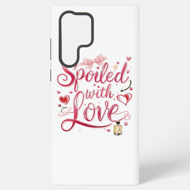 Funda Para Samsung Galaxy Elegant Red Script with Champagne (Reverso )