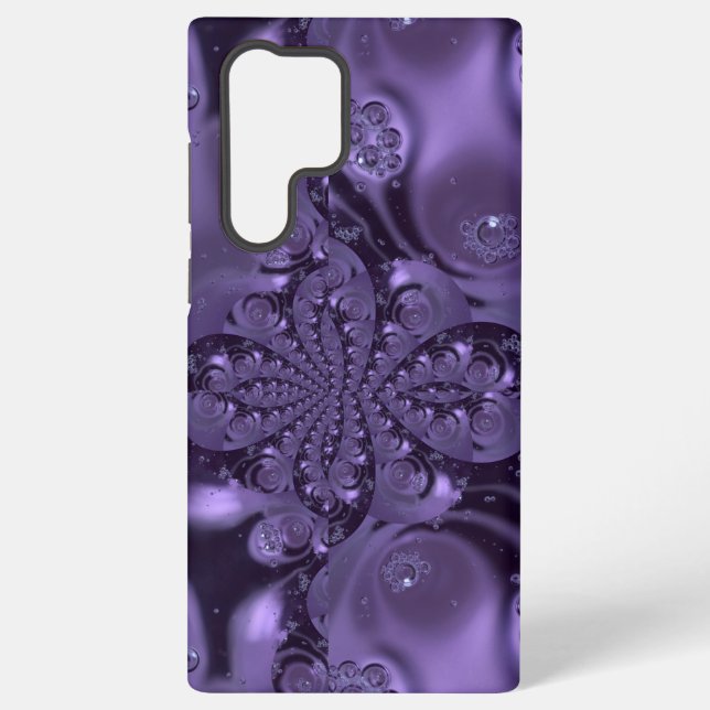 Funda Para Samsung Galaxy Elegant Royal Purple Liquid Sparkle (Reverso )