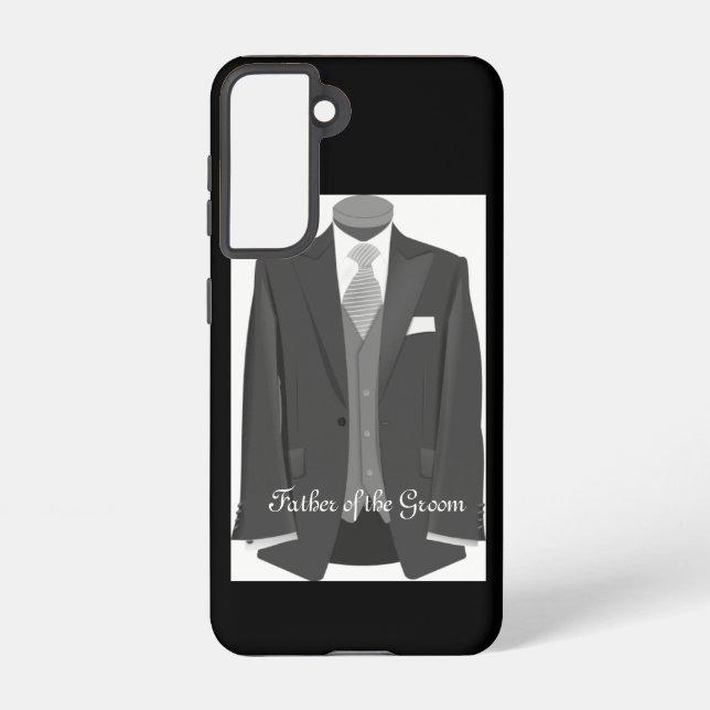 Funda Para Samsung Galaxy Elegant Wedding Tuxedo Suit Father of the Groom (Reverso )