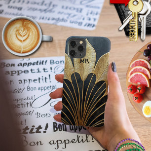 Funda Para Samsung Galaxy S22+ Elegante Art Deco de los años 20, negro y dorado m
