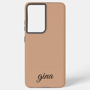 Funda Para Samsung Galaxy S21+ Elegante café marrón