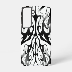 Funda Para Samsung Galaxy S22 Elegante cara en fuego y flama diseño tribal