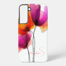 Elegante Floral Abstracto de Acuarela Personalizad
