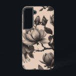 Funda Para Samsung Galaxy S22 Elegante Funda de Magnolia Tough<br><div class="desc">Envuelva su teléfono con elegancia intemporal con este funda de uñas duras que presenta un ilustracion monocromo inmaculado de flores y ramas de magnolia. Este sofisticado patrón capta la delicada belleza de las magnolias en diversas etapas de la floración, representadas con un detalle intrincado, con un toque botánico clásico que...</div>