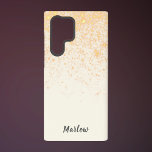 Funda Para Samsung Galaxy S22 Ultra Elegante marfil con Purpurina de oro<br><div class="desc">Elegante marfil con Purpurina de oro Samsung Galaxy S22 Ultra Funda. Diseño sencillo,  minimalista y moderno.</div>
