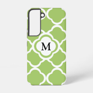 Funda Para Samsung Galaxy S22 Elegante Monograma Verde