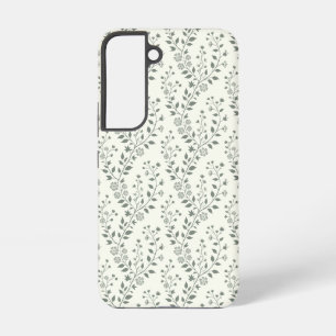 Funda Para Samsung Galaxy S22 Elegante patrón floral boho minimalista crema salv