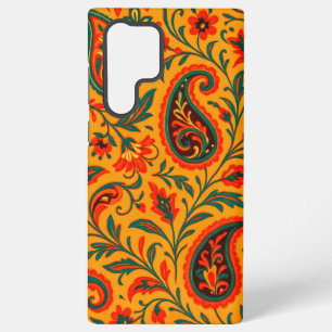 Funda Para Samsung Galaxy S22 Ultra Elegante patrón floral de paisley