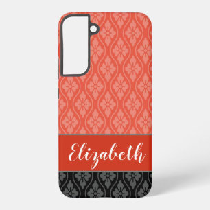 Funda Para Samsung Galaxy S22+ Elegante patrón japonés Tatewaku rojo