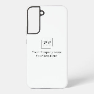 Funda Para Samsung Galaxy S22+ Elegante plantilla de tu logo personalizada