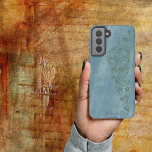 Funda Para Samsung Galaxy S21 Elegante Shabby Girly Blue Floral Name<br><div class="desc">Un tono azul suave y bonito en el diseño del tono. El fondo tiene el aspecto de una pieza vintage envejecida. La adición de un gran florecimiento floral en los mismos tonos que el fondo añade un toque de elegancia que pone este diseño en la parte superior. Añade tu nombre...</div>