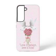 Elegante Topiaria de Biblia Rosa Corazón Paloma