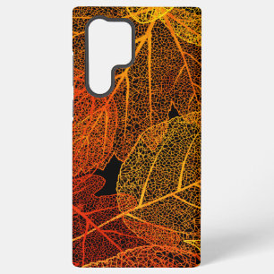 Funda Para Samsung Galaxy S22 Ultra Elegantes hojas otoñales