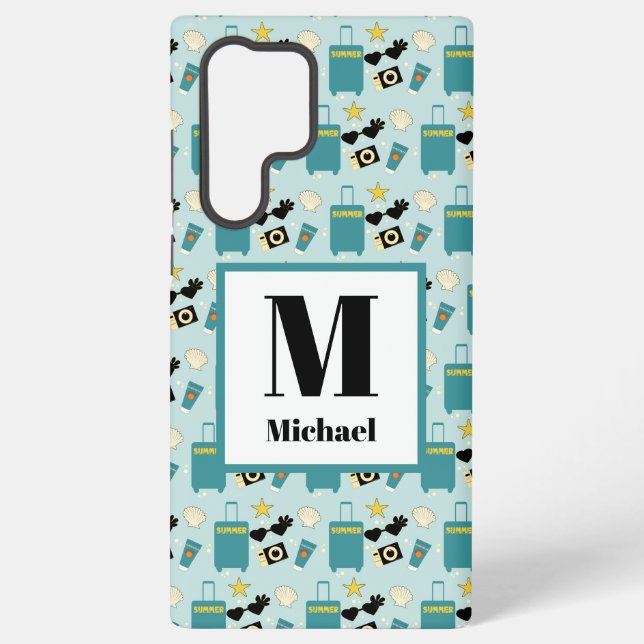 Funda Para Samsung Galaxy Elementos lindos de vacaciones de verano (Reverso )