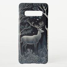 Elk En El Bosque De Medianoche