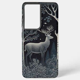 Funda Para Samsung Galaxy S21+ Elk En El Bosque De Medianoche