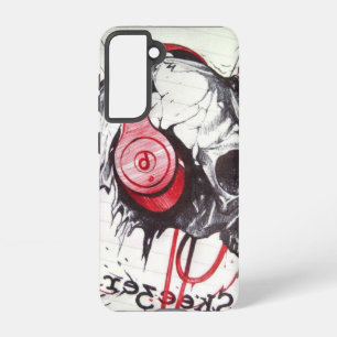 Funda Para Samsung Galaxy S21 Encantador cráneo de Edgy tiene un buen día y una 