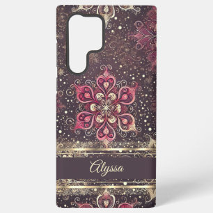 Funda Para Samsung Galaxy S22 Ultra Encantadores Copos de Nieve Ornatos