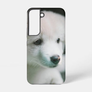 Funda Para Samsung Galaxy S22 "Encanto de Cachorro Blanco Esponjoso"