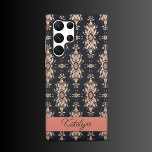 Funda Para Samsung Galaxy S22 Ultra Encanto del Rosa del desierto<br><div class="desc">Funda de Samsung: Añada un toque de elegancia rústica a su teléfono de Samsung con este funda de inspiración occidental. Este funda combina estilo y durabilidad con detalles de oro rosa, beige y amarillo en un fondo negro de carbón vegetal. Diseñado para proteger tu teléfono de los arañazos y caídas,...</div>
