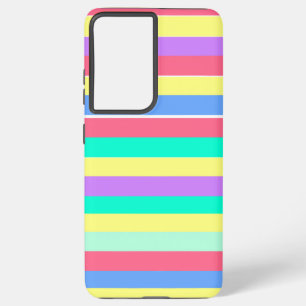 Funda Para Samsung Galaxy S21 Ultra Energizar las bandas de Pastel de Primavera