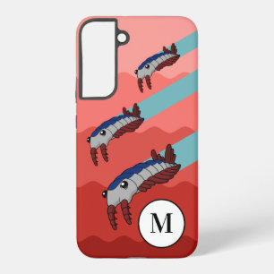 Funda Para Samsung Galaxy S22+ Enjambre de Anomalocaris - Prehistórico Personaliz