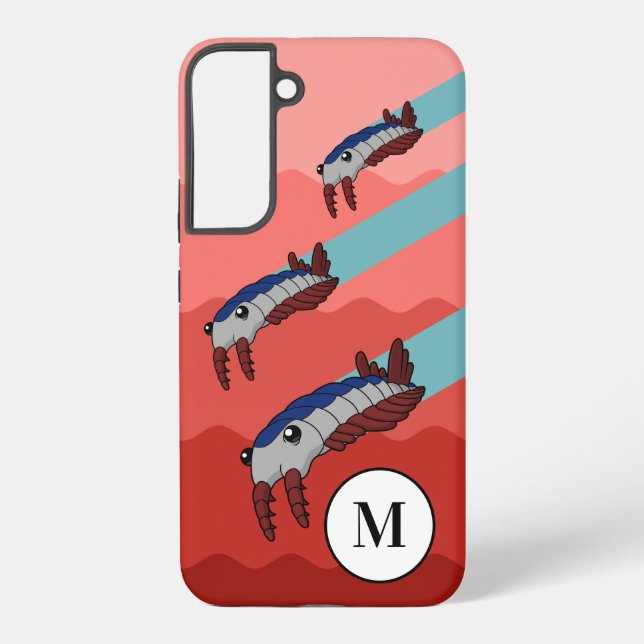 Funda Para Samsung Galaxy Enjambre de Anomalocaris - Prehistórico Personaliz (Reverso )