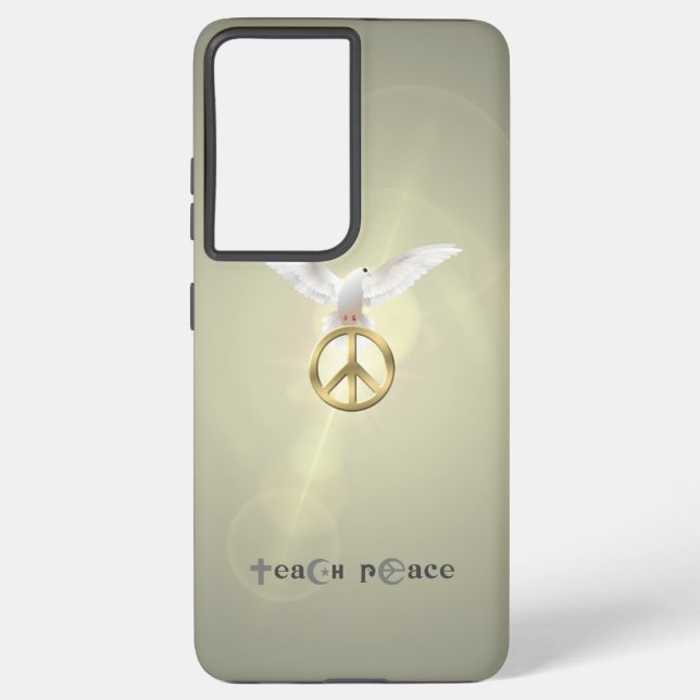 Funda Para Samsung Galaxy Enseña Paz | (Reverso )