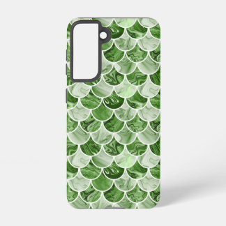 Funda Para Samsung Galaxy S21 Escalas de sirena verdes