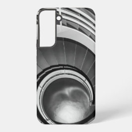 Funda Para Samsung Galaxy S22+ Escalera circular BW