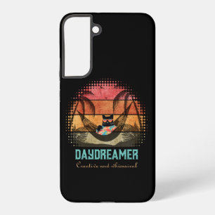 Funda Para Samsung Galaxy S22+ Escape Tropical del Gato Genial Soñador