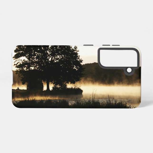 Funda Para Samsung Galaxy Escena del lago matutino sgcnm (Reverso Horizontal)