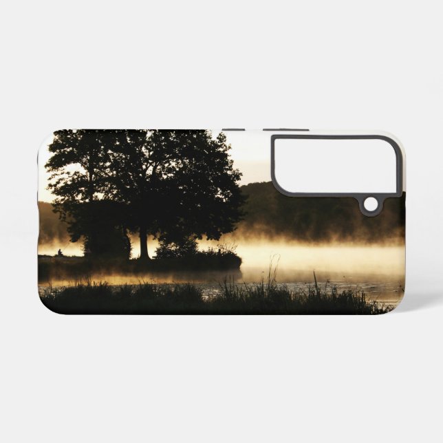 Funda Para Samsung Galaxy Escena del lago matutino sgcnm (Reverso Horizontal)