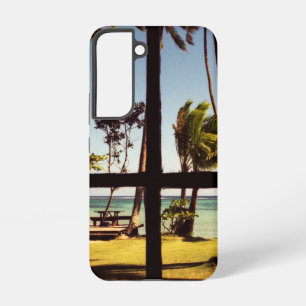 Funda Para Samsung Galaxy S22 Escena tropical de la playa de Fiji