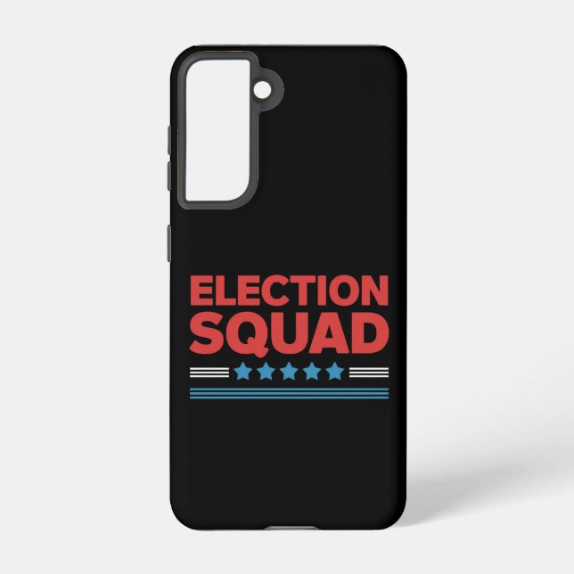Funda Para Samsung Galaxy Escuadrón de Elecciones 2024 Demócrata Republicano (Reverso )