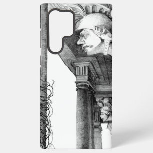 Funda Para Samsung Galaxy S22 Ultra Escultura del castillo Arte de lápiz