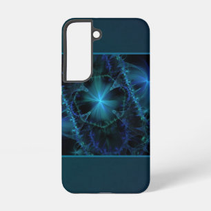 Funda Para Samsung Galaxy S22 Espacio Fractal Azul