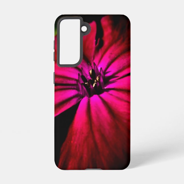 Funda Para Samsung Galaxy Espinoso de flor violeta (Reverso )