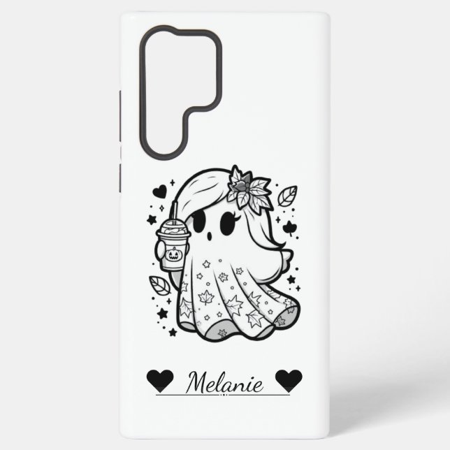 Funda Para Samsung Galaxy Espíritu otoñal: Fantasma con especias de calabaza (Reverso )