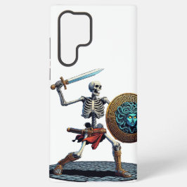 Funda Para Samsung Galaxy S22 Ultra Esqueleto con espada y escudo